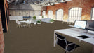 Mohawk - Statement Fabric - 24 in. x 24 in. - Commercial Carpet Tile - Neutral Mix floor installation
