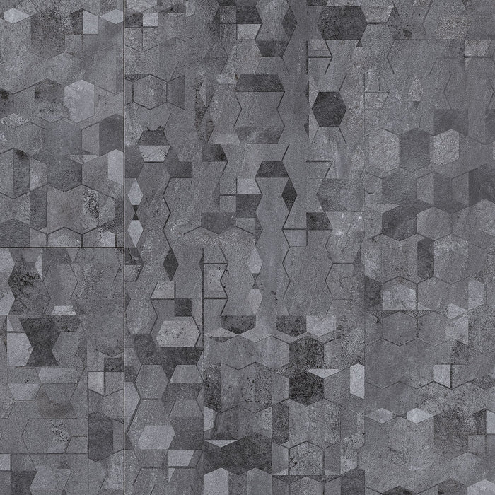 Armstrong Commercial - Coalesce - Geome - 18 in. x 36 in. - Luxury Vinyl Tile - Obsidian