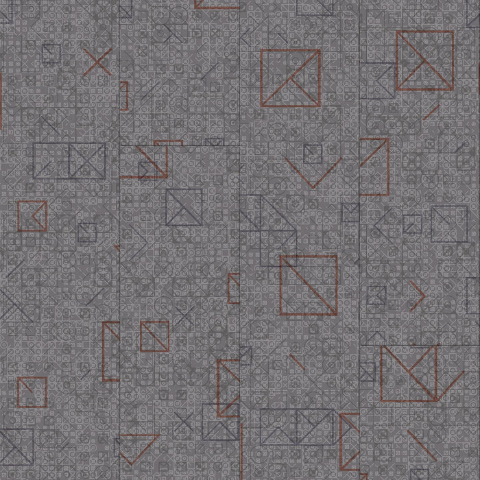 Armstrong Commercial - Theorem - Algebra 2 - 6 in. x 36 in. - Luxury Vinyl Tile - Newton Gray