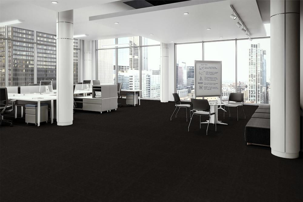 EF Contract - Arrive Walk-Off - 24 in. x 24 in. - Commercial Carpet Tile - Ebony Room Scene
