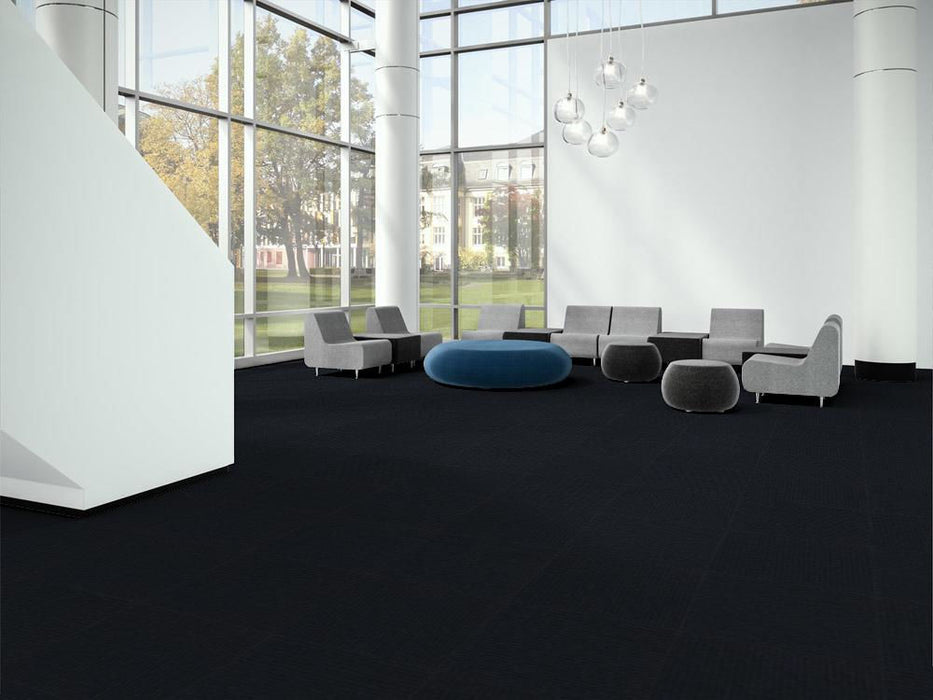EF Contract - Depart Walk-Off - 24 in. x 24 in. - Commercial Carpet Tile - Teal Installed