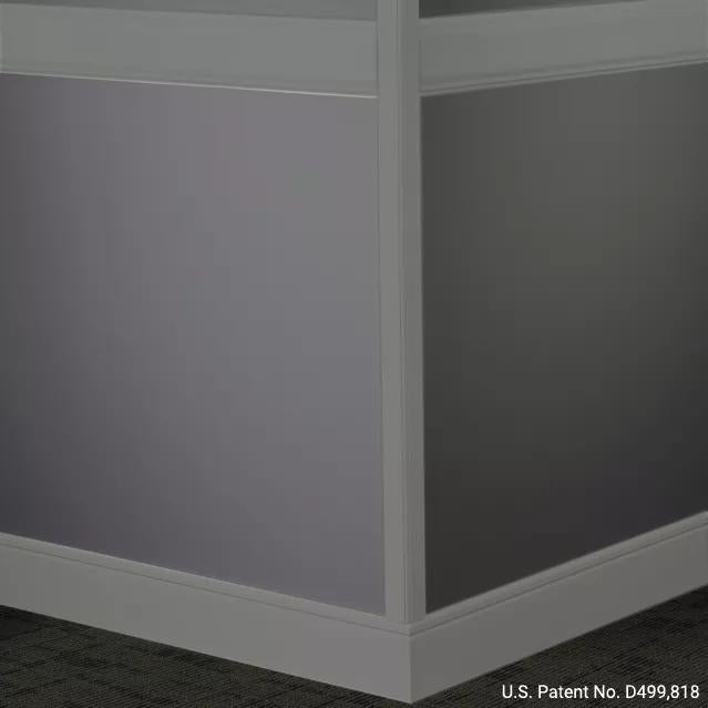 Johnsonite Commercial - 4 in. Chair Rail - Millwork Rampart Charcoal