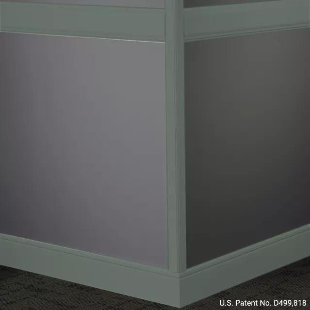 Johnsonite Commercial - 4 in. Chair Rail - Millwork Rampart Hunter Green