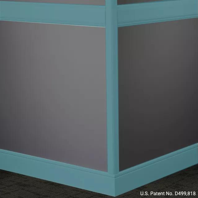 Johnsonite Commercial - 4 in. Chair Rail - Millwork Rampart Dream Teal