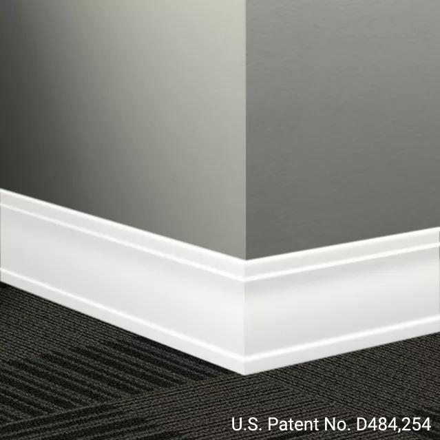 Johnsonite Commercial - 3.5 in. Rubber Wall Base - Millwork Outline Unfinished