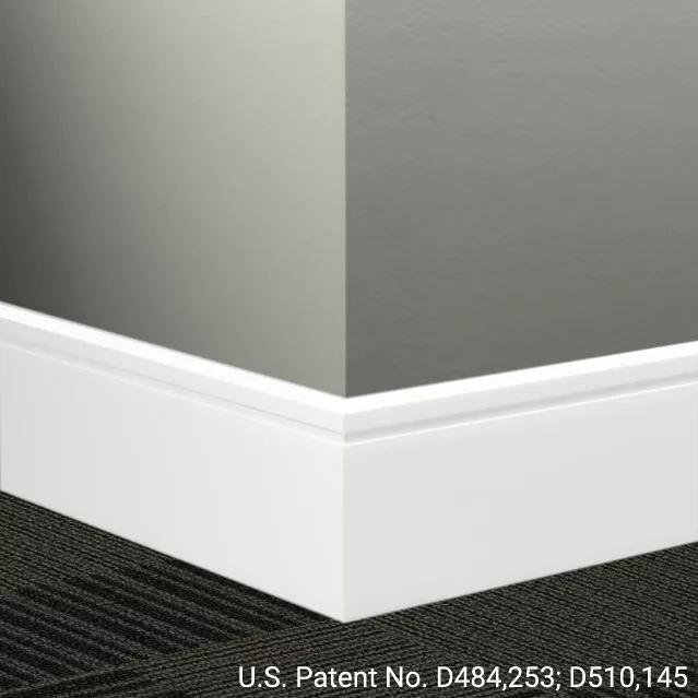 Johnsonite Commercial - 8 in. Rubber Wall Base - Millwork Reveal Unfinished