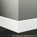 Johnsonite Commercial - 8 in. Rubber Wall Base - Millwork Reveal Unfinished