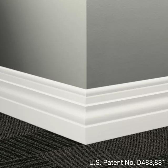 Johnsonite Commercial - 4.5 in. Rubber Wall Base - Millwork Diplomat Icicle