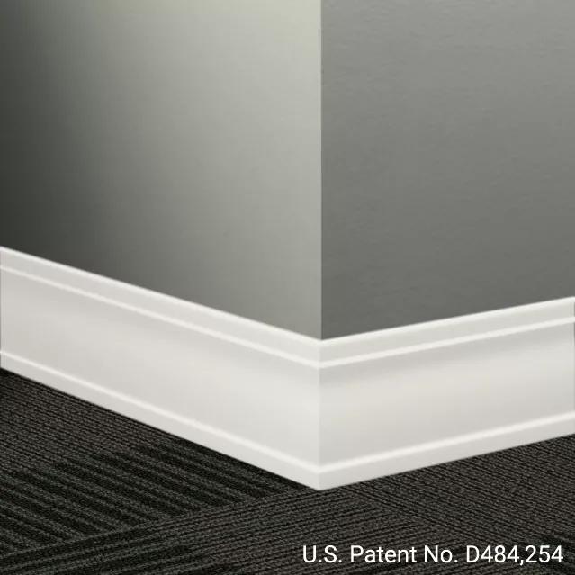 Johnsonite Commercial - 3.5 in. Rubber Wall Base - Millwork Outline Icicle