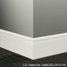 Johnsonite Commercial - 8 in. Rubber Wall Base - Millwork Reveal Icicle