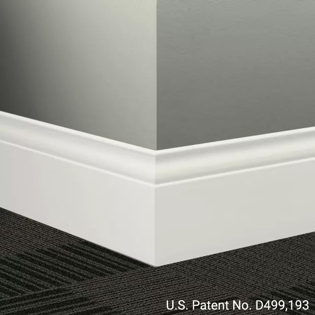 Johnsonite Commercial - 5.25 in. Rubber Wall Base - Millwork Inflection Icicle
