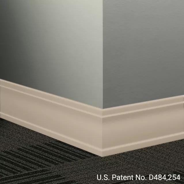 Johnsonite Commercial - 3.5 in. Rubber Wall Base - Millwork Outline Clay