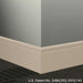 Johnsonite Commercial - 8 in. Rubber Wall Base - Millwork Reveal Clay
