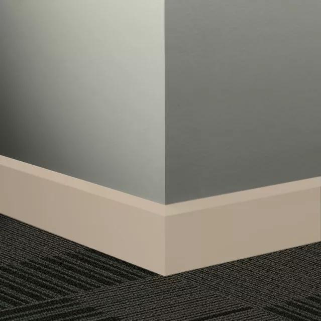 Johnsonite Commercial - 3 in. Rubber Wall Base - Millwork Oblique Clay