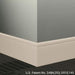 Johnsonite Commercial - 8 in. Rubber Wall Base - Millwork Reveal Canvas