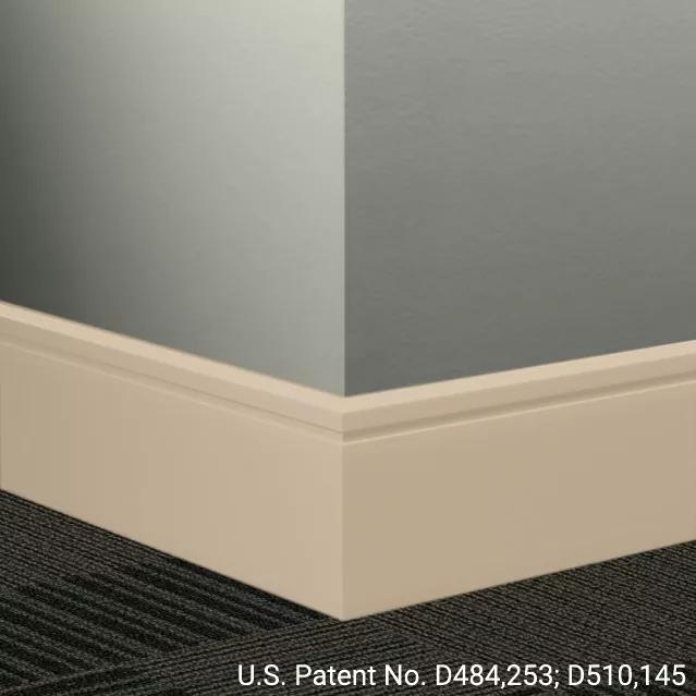 Johnsonite Commercial - 6 in. Rubber Wall Base - Millwork Reveal Silk