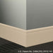Johnsonite Commercial - 6 in. Rubber Wall Base - Millwork Reveal Silk