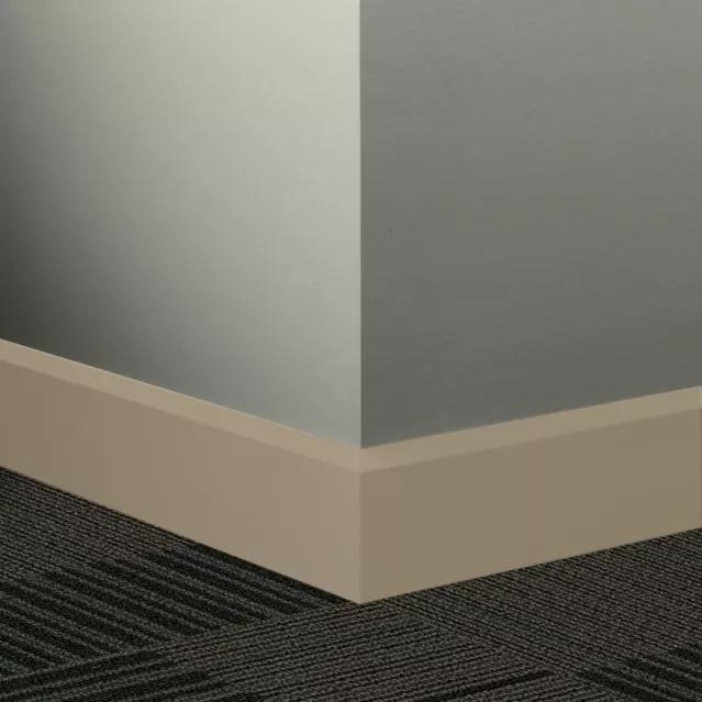 Johnsonite Commercial - 3 in. Rubber Wall Base - Millwork Oblique Brass
