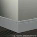 Johnsonite Commercial - 6 in. Rubber Wall Base - Millwork Reveal Medium Grey