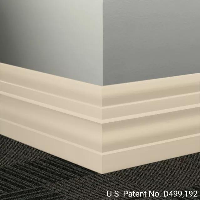 Johnsonite Commercial - 6 in. Rubber Wall Base - Millwork Attache Almond
