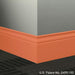 Johnsonite Commercial - 5.25 in. Rubber Wall Base - Millwork Inflection Tangerine Tango