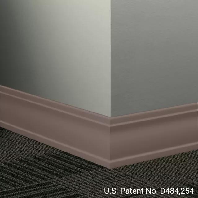 Johnsonite Commercial - 3.5 in. Rubber Wall Base - Millwork Outline Cinnamon