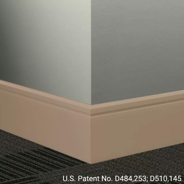 Johnsonite Commercial - 6 in. Rubber Wall Base - Millwork Reveal Tannery