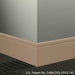 Johnsonite Commercial - 8 in. Rubber Wall Base - Millwork Reveal Tannery