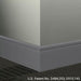 Johnsonite Commercial - 8 in. Rubber Wall Base - Millwork Reveal Bedrock