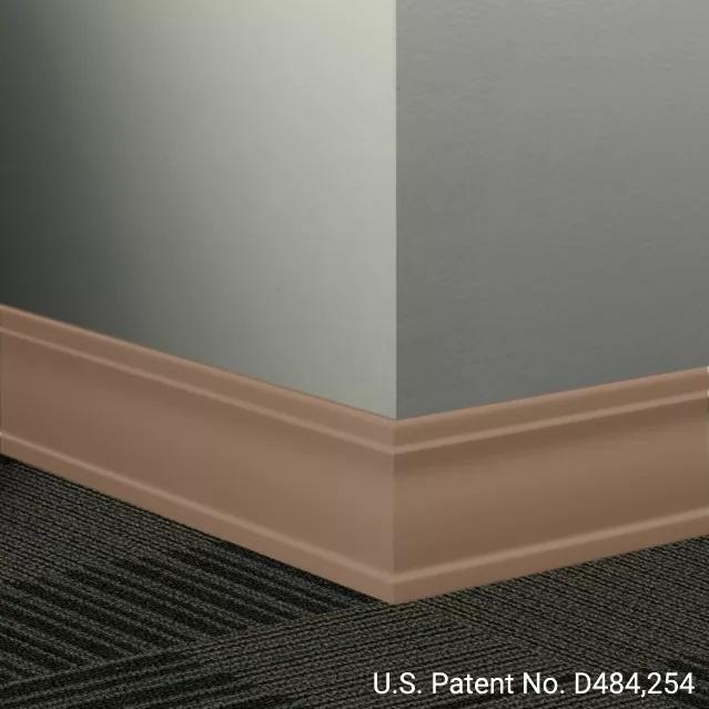 Johnsonite Commercial - 3.5 in. Rubber Wall Base - Millwork Outline Rusty Nail