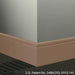 Johnsonite Commercial - 6 in. Rubber Wall Base - Millwork Reveal Rusty Nail