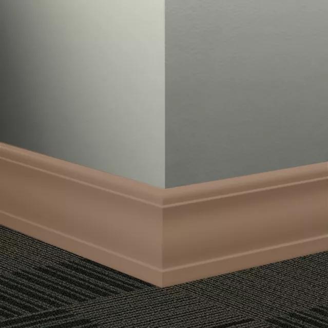 Johnsonite Commercial - 4 in. Rubber Wall Base - Millwork Silhouette Rusty Nail