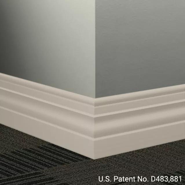 Johnsonite Commercial - 4.5 in. Rubber Wall Base - Millwork Diplomat Macadamia