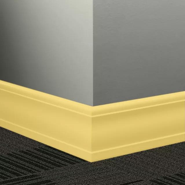 Johnsonite Commercial - 4 in. Rubber Wall Base - Millwork Silhouette Canary