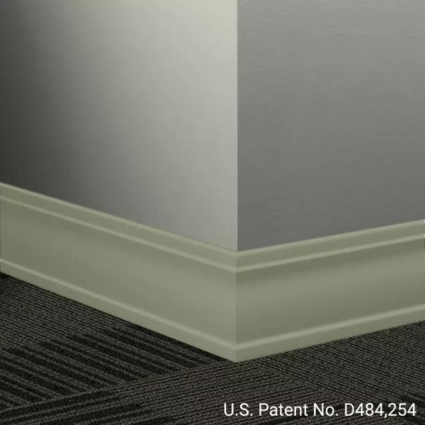 Johnsonite Commercial 3.5 in. Rubber Wall Base Millwork Outline Gl