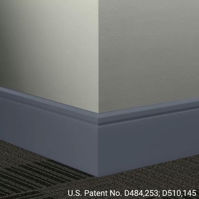 Johnsonite Commercial - 8 in. Rubber Wall Base - Millwork Reveal Blue Intensity