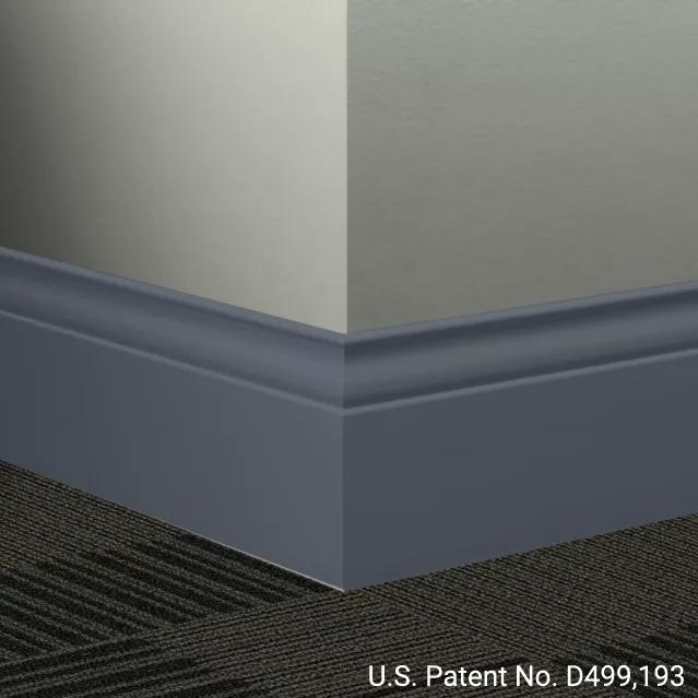 Johnsonite Commercial - 5.25 in. Rubber Wall Base - Millwork Inflection Blue Intensity