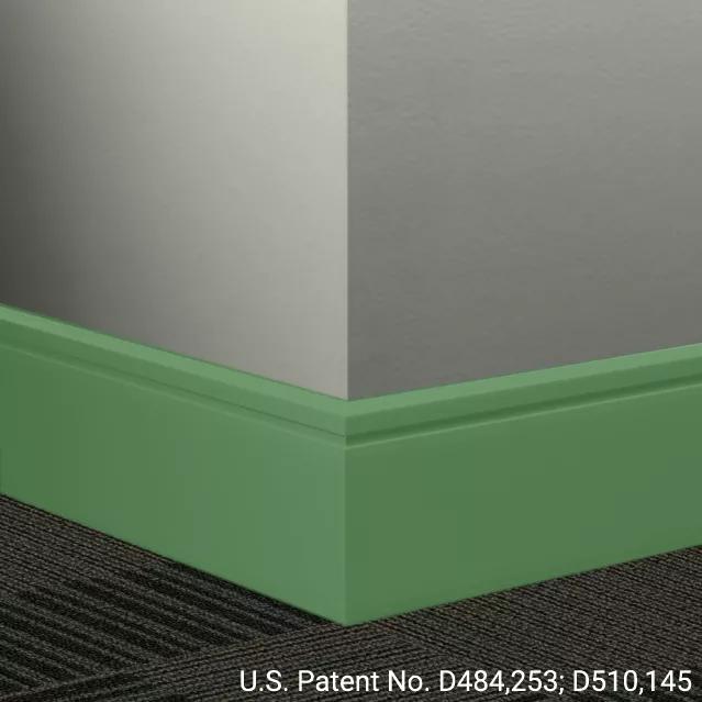 Johnsonite Commercial - 8 in. Rubber Wall Base - Millwork Reveal Grinch