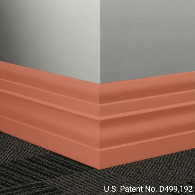 Johnsonite Commercial - 6 in. Rubber Wall Base - Millwork Attache Hot Spice
