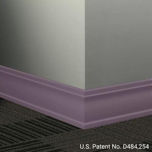 Johnsonite Commercial - 3.5 in. Rubber Wall Base - Millwork Outline Shoreline Purple