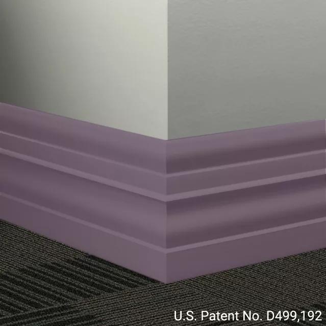 Johnsonite Commercial - 6 in. Rubber Wall Base - Millwork Attache Shoreline Purple