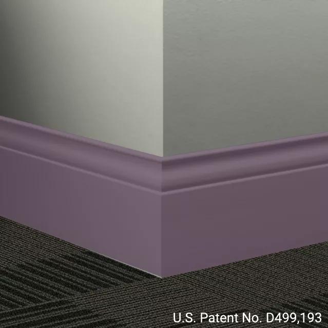 Johnsonite Commercial - 5.25 in. Rubber Wall Base - Millwork Inflection Shoreline Purple
