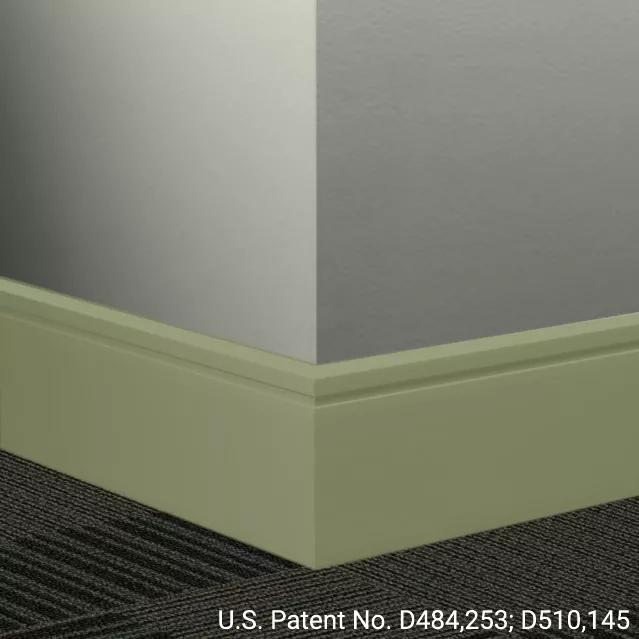 Johnsonite Commercial - 6 in. Rubber Wall Base - Millwork Reveal Gecko
