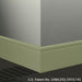Johnsonite Commercial - 6 in. Rubber Wall Base - Millwork Reveal Gecko