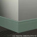 Johnsonite Commercial - 8 in. Rubber Wall Base - Millwork Reveal Green Vista