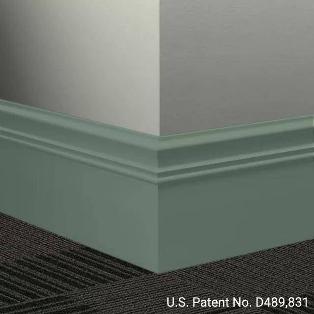 Johnsonite Commercial - 6 in. Rubber Wall Base - Millwork Monarch Green Vista