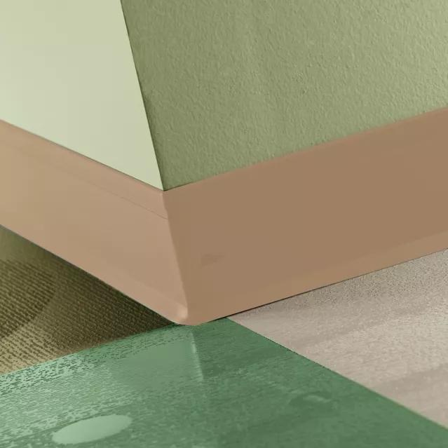 Johnsonite Commercial - 4.25 in. Rubber Wall Base - Perceptions Recess Toe Sisal
