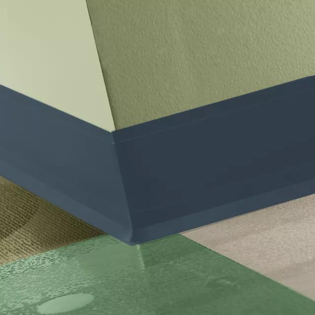 Johnsonite Commercial - 4.25 in. Rubber Wall Base - Perceptions Contour Navy Blue