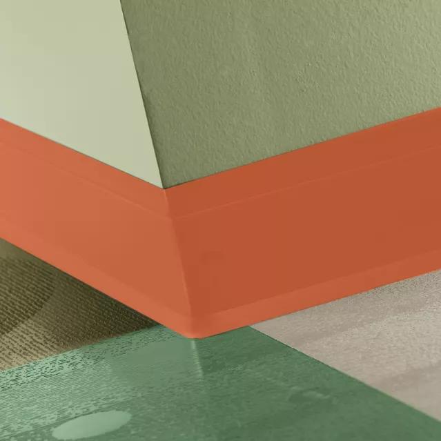 Johnsonite Commercial - 4.25 in. Rubber Wall Base - Perceptions Flex Tangerine Tango