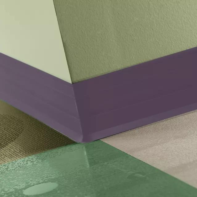 Johnsonite Commercial - 4.25 in. Rubber Wall Base - Perceptions Royale Shoreline Purple